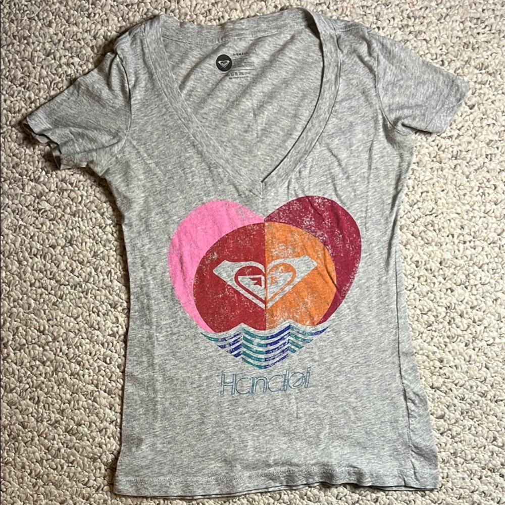 Roxy Women's Gray Hanalei Tee